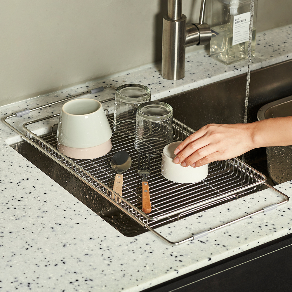 바겐슈타이거 스텐 싱크플레이트 (와이어) 싱크대 정리용품 물빠짐