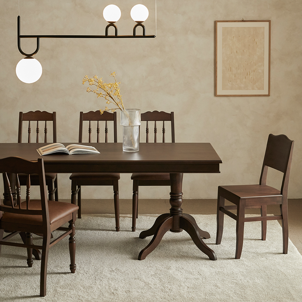 로맨틱캬바레 대형 원목 테이블 10인 8인 6인 스타벅스 카페 업소용 식탁 1800 사이즈