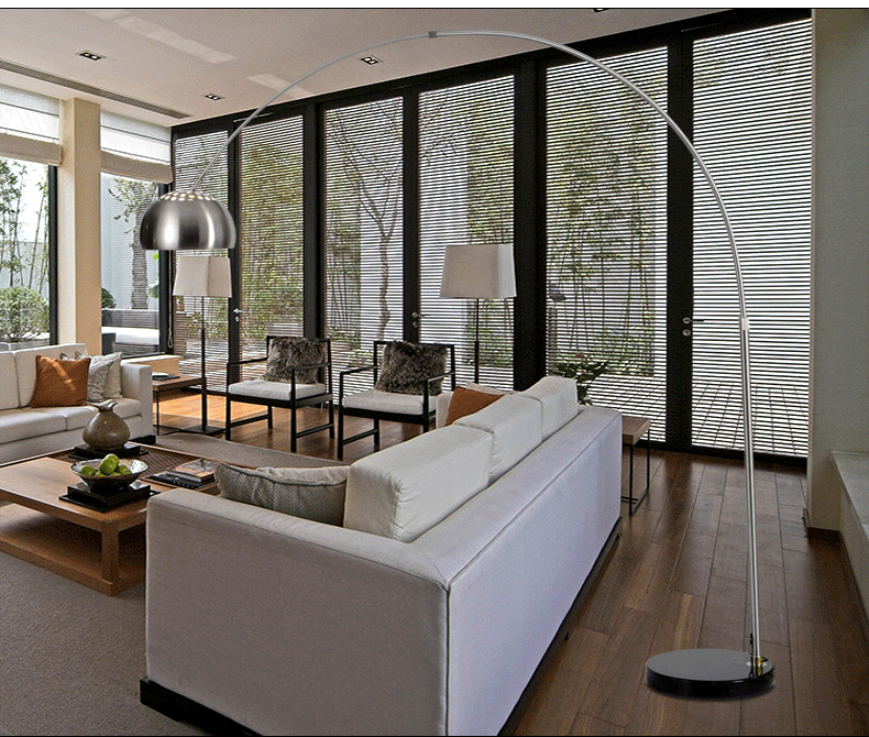 아르코 활 장스탠드 조명 원형 대리석 받침대 플로어 램프 Arco floor lamp L - 상세 이미지 3