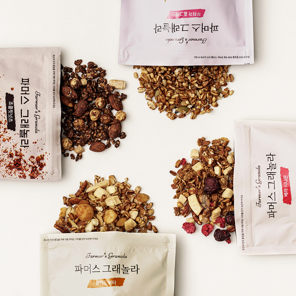 통곡물 파머스그래놀라 무설탕 귀리 단백질 시리얼 솔티드버터