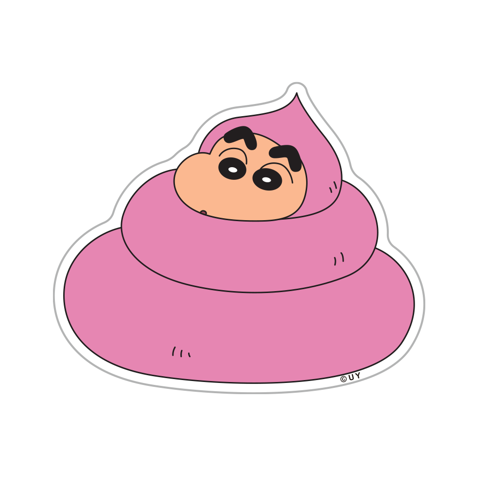 핑크 응가 짱구 그립 톡홀더 전신 아크릴 캐릭터 특이한 커플 똥 스마트톡 굿즈