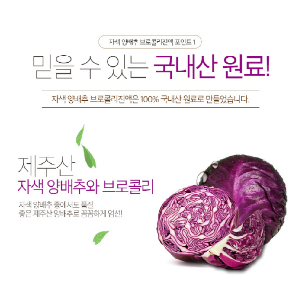 양배추즙 자색 브로콜리진액 - 상세 이미지 3