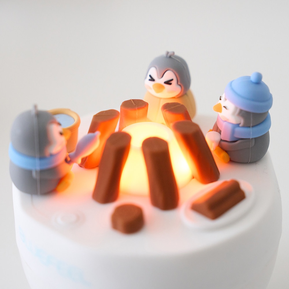 블루필 둥둥 미니가습기 휴대용 무선 사무실 캠프파이어