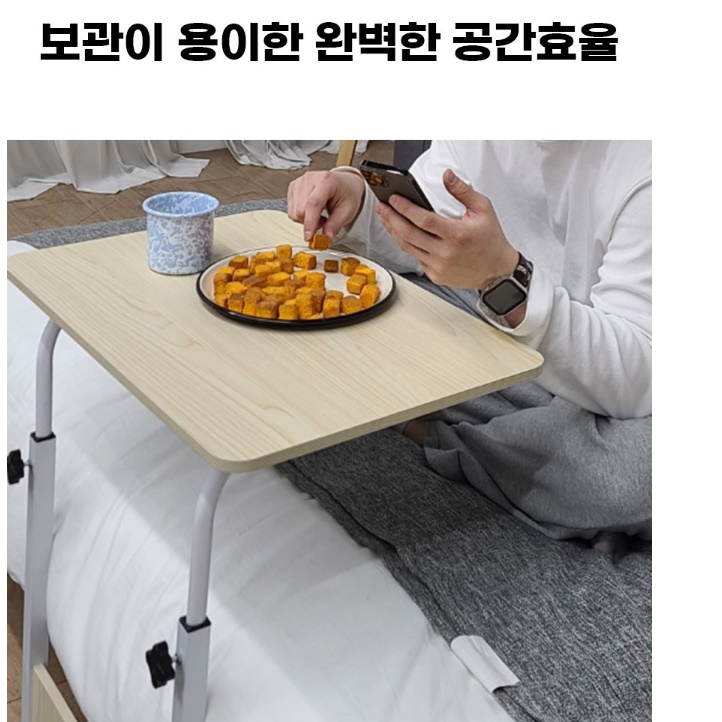 작은 책상 겸 테이블 600 공간 활용 책상 소형 책상 - 상세 이미지 2