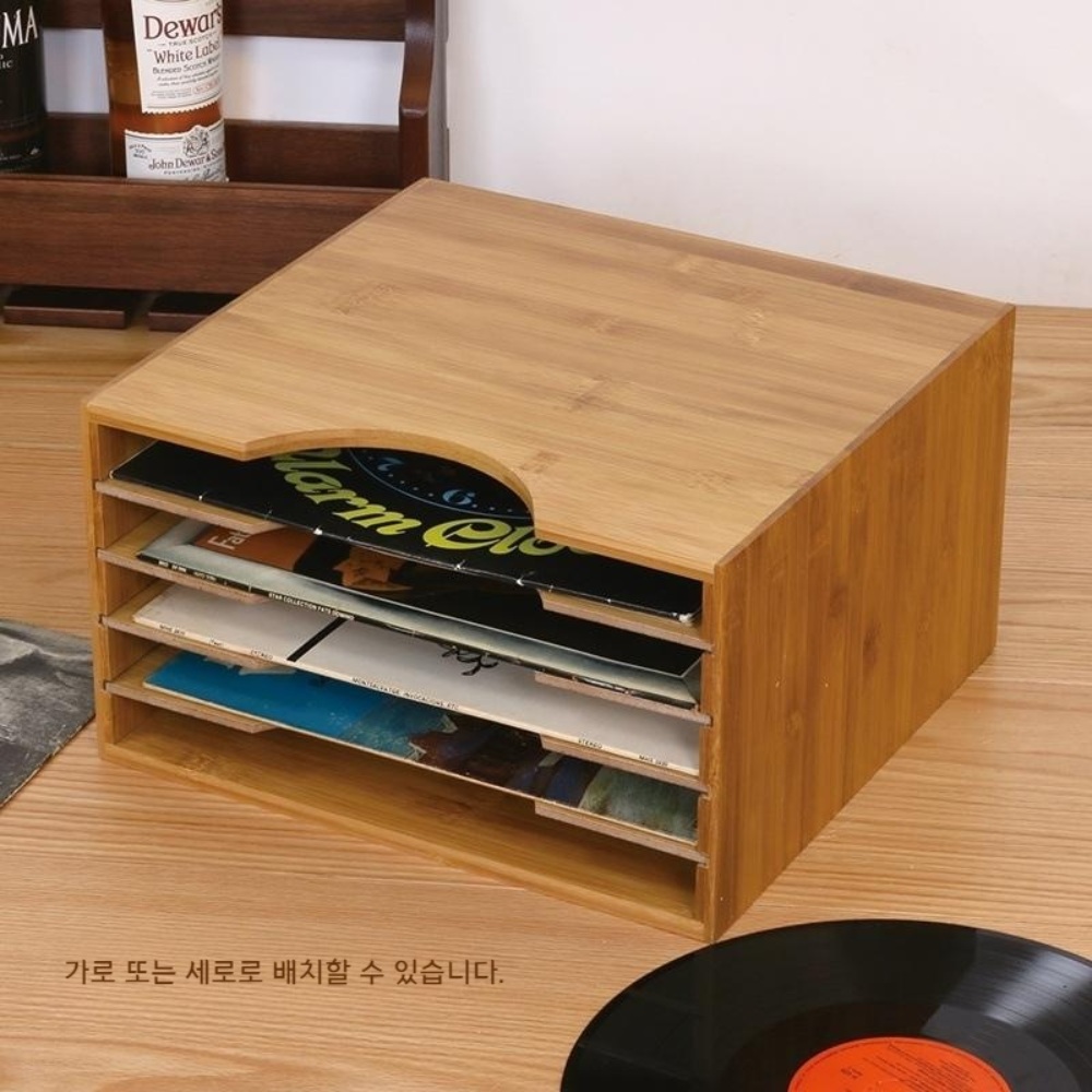 LP수납장 수납 레코드판 보관 lp수납장 수납장 거치대 엘피 장식장 - 상세 이미지 5