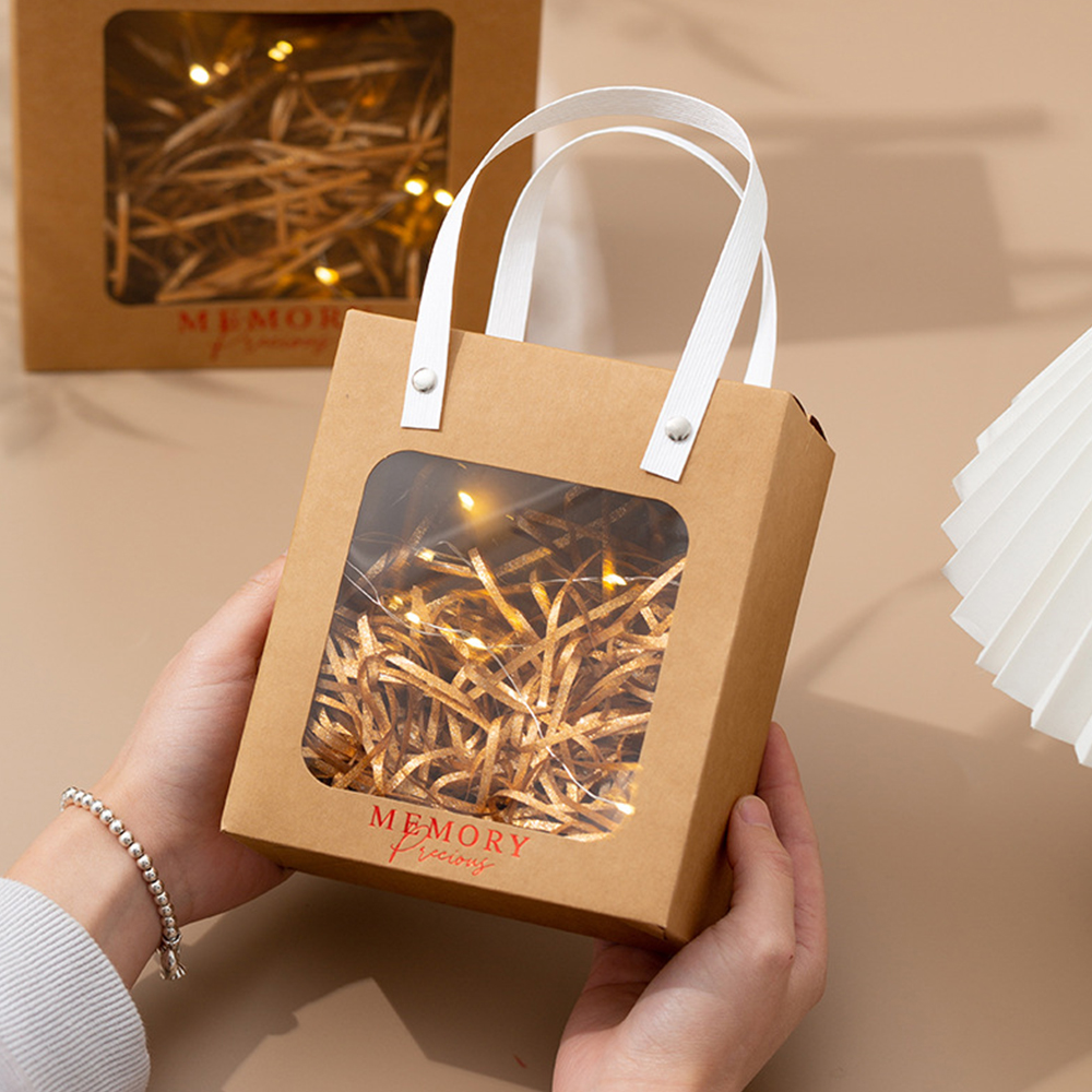 선물상자 구디백 투명 손잡이 선물박스 답례품 도매 10개 이미지 2