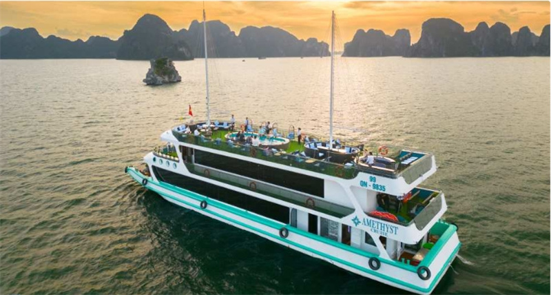 베트남 일일 투어 | 자수정 크루즈 하롱베이 (하노이에서 선택적인 왕복 ... 솔직 후기 | 실사용자 리뷰 분석 - 대표 이미지