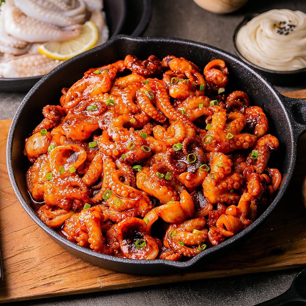 100만팩 판매 쭈꾸미볶음 500g 캠핑 요리 집들이음식 부산 얼짱쭈꾸미 주꾸미볶음 - 상세 이미지 5