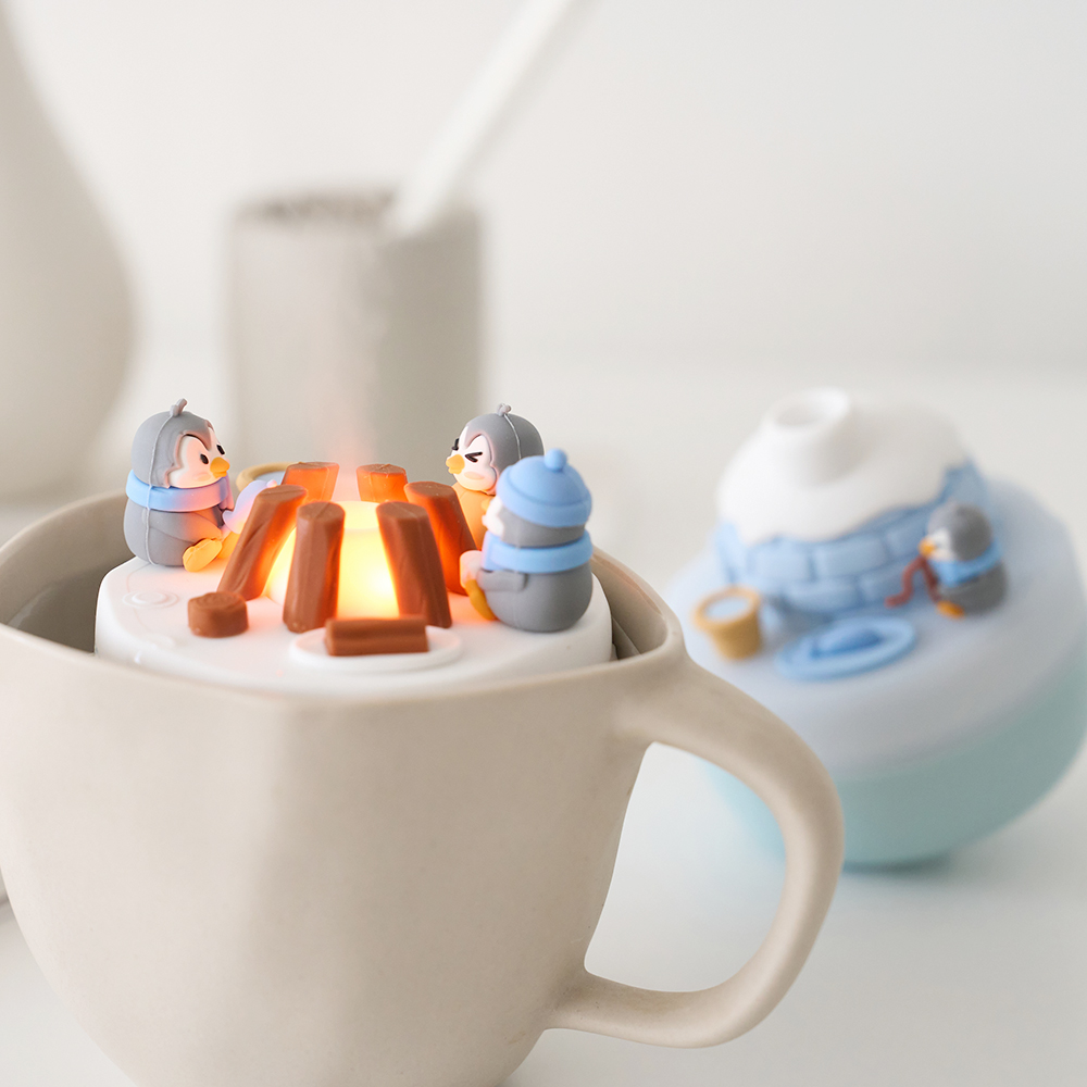 블루필 둥둥 미니가습기 휴대용 무선 사무실 캠프파이어