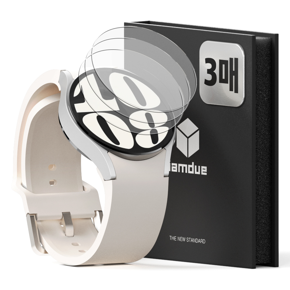 아이엠듀 갤럭시워치6 갤럭시워치 5 4 클래식 액정보호필름 강화유리 3매 40mm - 상품 이미지