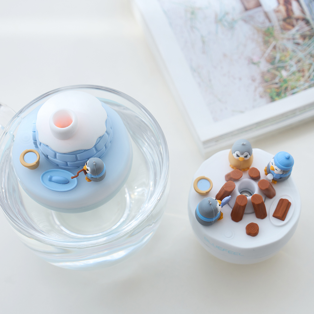 블루필 둥둥 미니가습기 휴대용 무선 사무실 캠프파이어