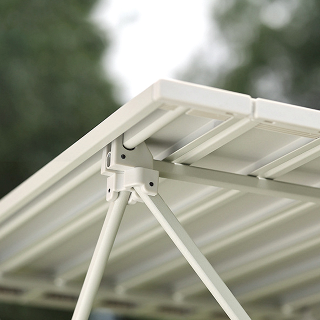 KOOLMAN 쿨맨 캠핑테이블 알루미늄 경량 접이식 S, 아이보리