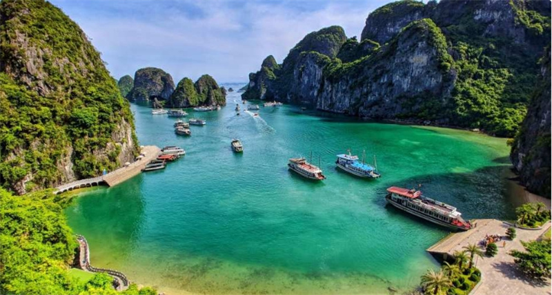베트남 일일 투어 | 자수정 크루즈 하롱베이 (하노이에서 선택적인 왕복 이동 서비스) 이미지 2
