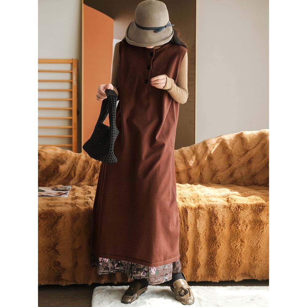 가을 겨울민소매원피스 40대원피스