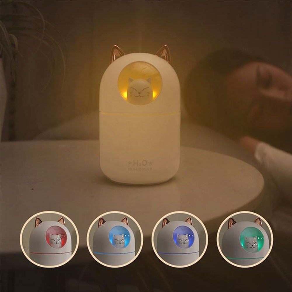 캐릭터 스타 가습기 귀여운 냥냥이 간절기 실내 무드등 제품 이미지