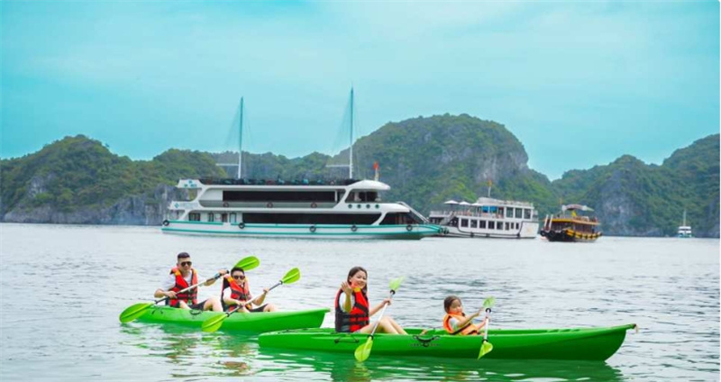 베트남 일일 투어 | 자수정 크루즈 하롱베이 (하노이에서 선택적인 왕복 이동 서비스) 이미지 4