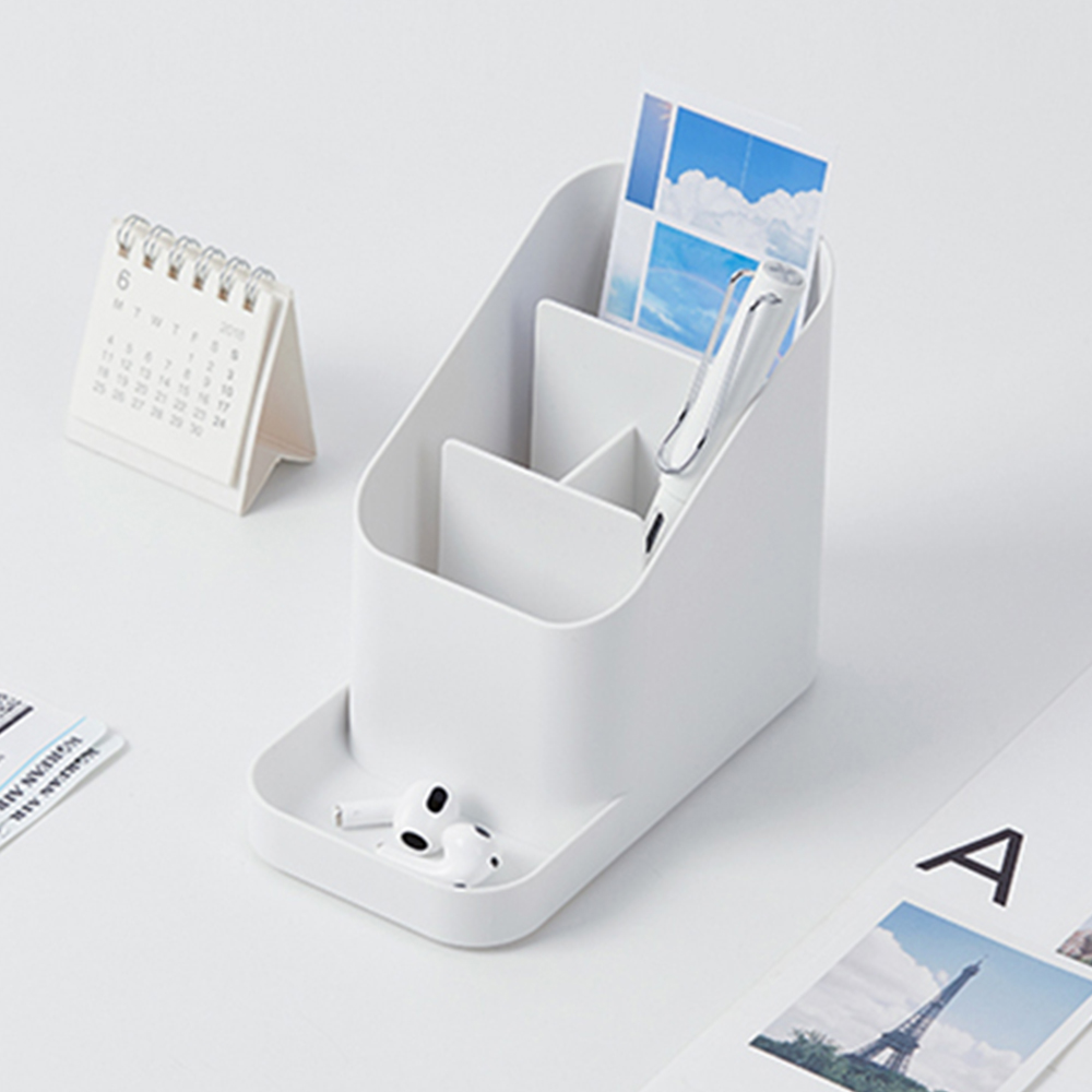 소형연필꽂이 칸막이펜꽂이 화이트펜꽂이