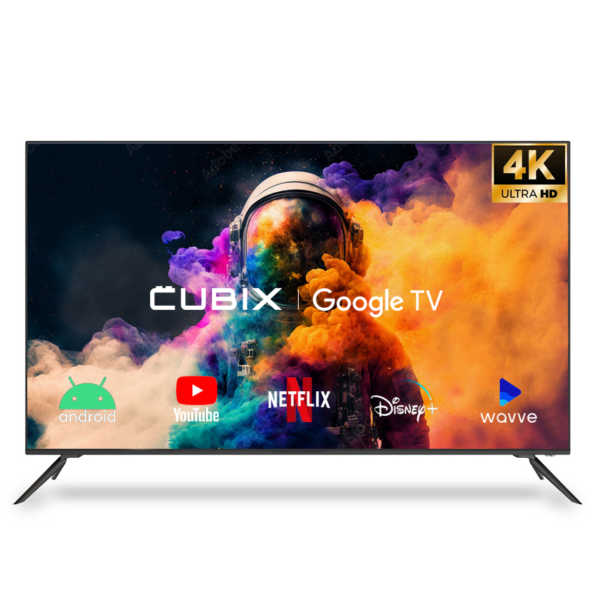 큐빅스 스마트 165cm(65인치) UHD 4K TV LED 구글 안드로이드 GTCBX65UHD-A1