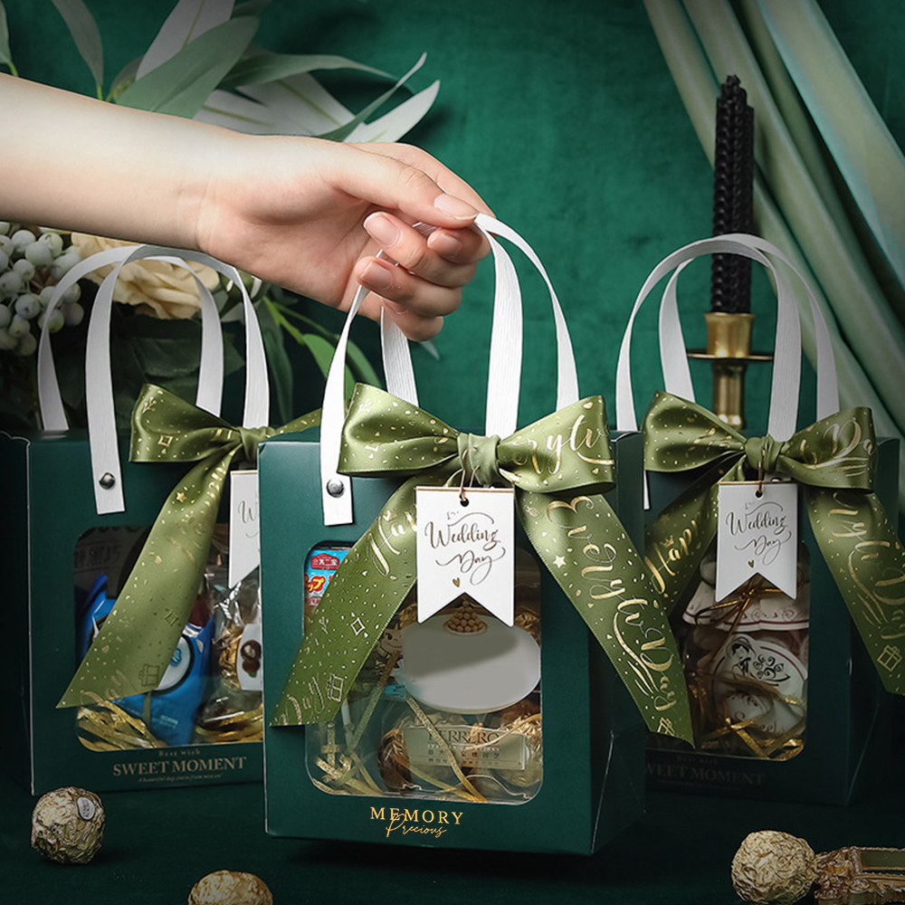 선물상자 구디백 투명 손잡이 선물박스 답례품 도매 10개 이미지 4