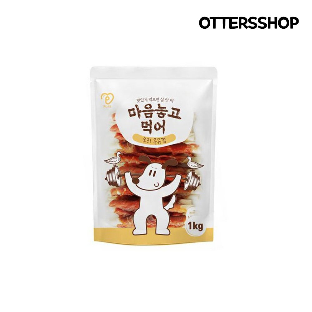 피랩 강아지 반려견 대용량 간식 개껌 오리 우유껌 1kg - 메인 이미지