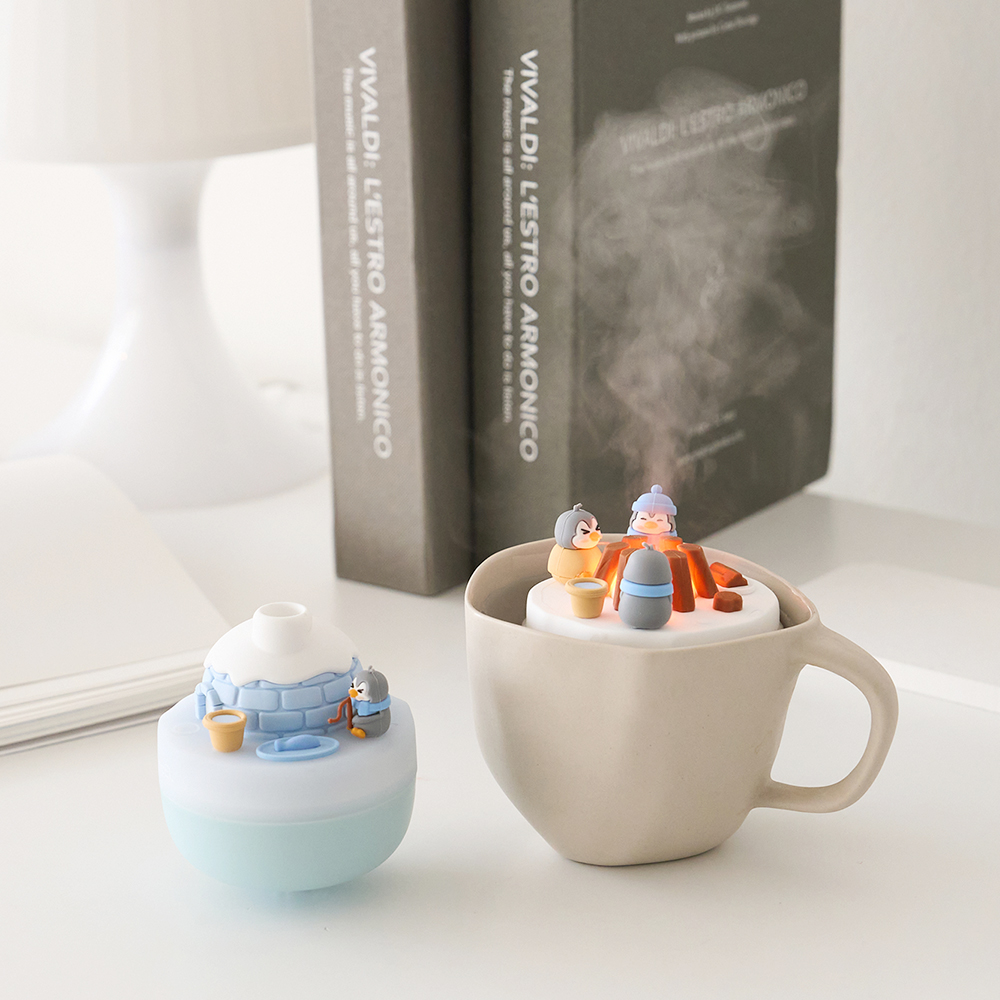 블루필 둥둥 미니가습기 휴대용 무선 사무실 캠프파이어