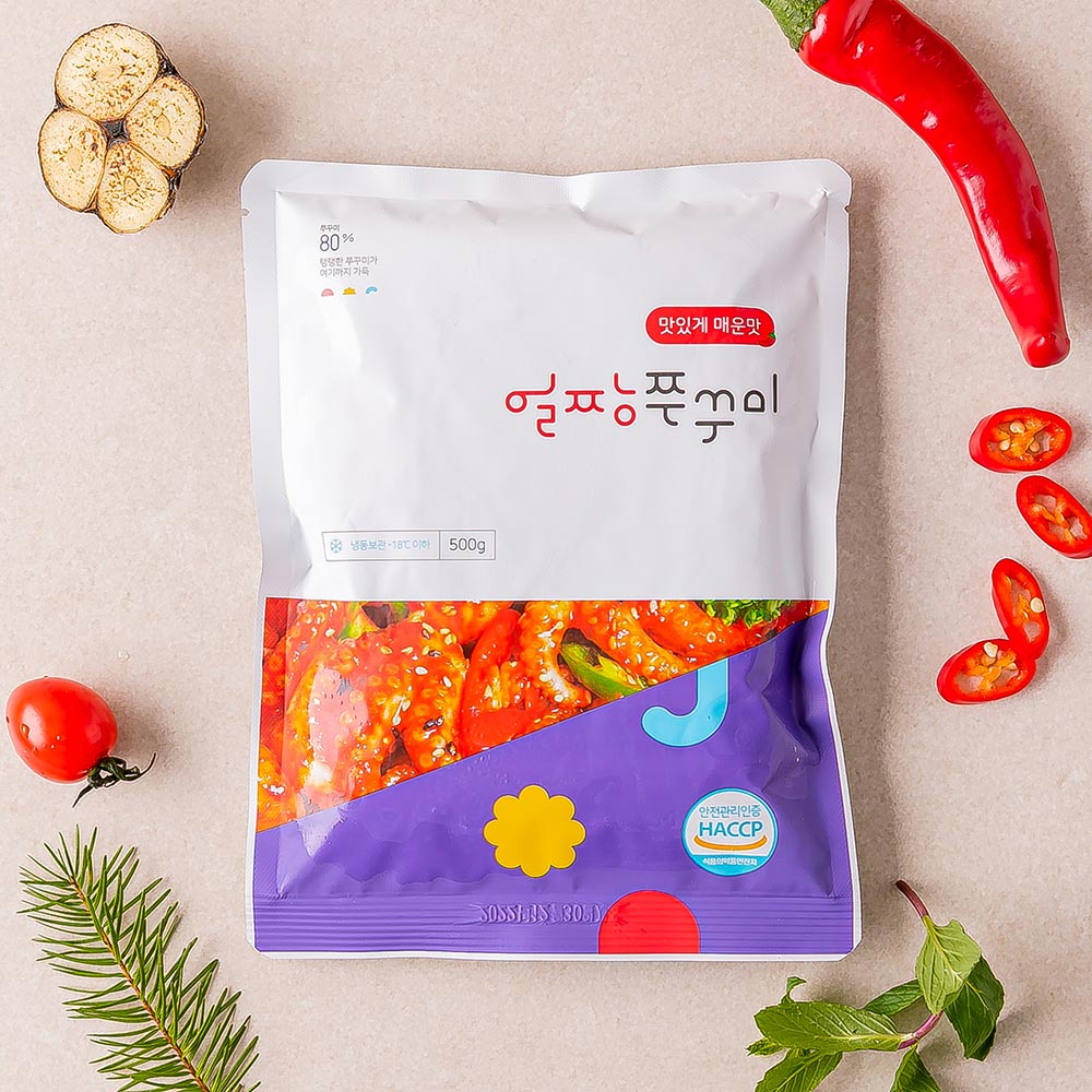 100만팩 판매 쭈꾸미볶음 500g 캠핑 요리 집들이음식 부산 얼짱쭈꾸미 주꾸미볶음 - 상세 이미지 5