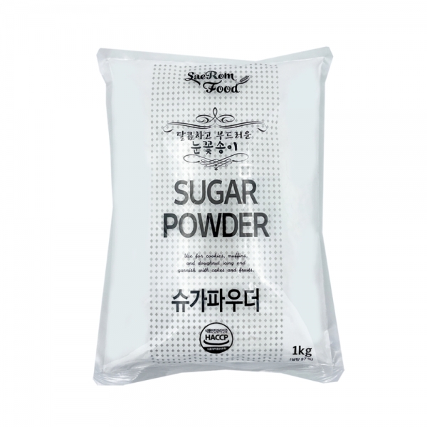 새롬 슈가파우더 1kg 분당 아이싱 베이킹 마카롱 토핑용 - 상품 이미지