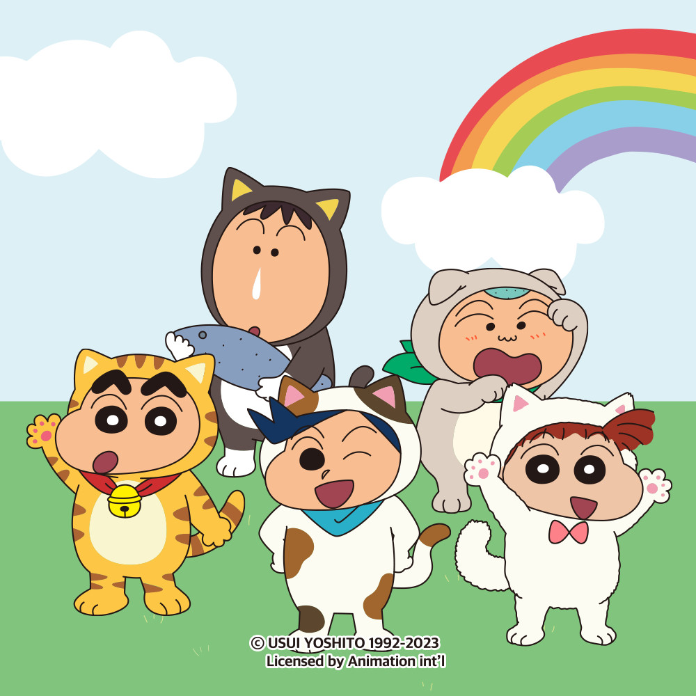 고양이 짱구 그립 톡홀더 전신 아크릴 캐릭터 커플 동물 애니멀 스마트톡 굿즈 - 상세 이미지 2