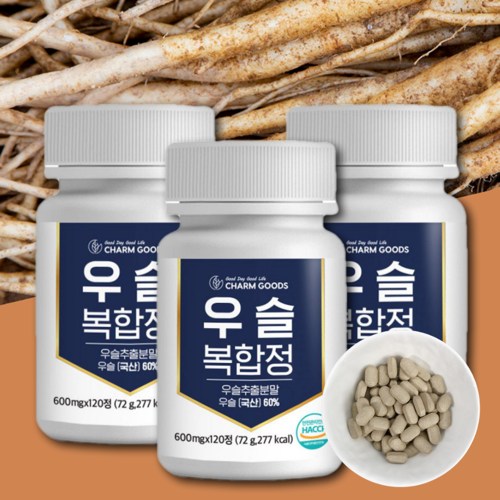 우슬등복합물 국내산 우슬 참당귀 보스웰리아 초록입홍합 3통 제품 이미지