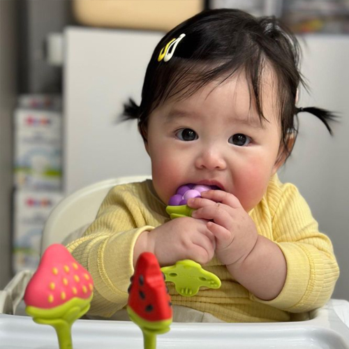 앙쥬 3D 과일 치발기 세트 아기 국민 손목치발기 구강기 이앓이 신생아선물 이미지 6