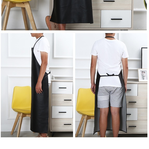 반영구 앞치마 겨울 방수 앞치마 h형 롱 인조 가죽 앞치마