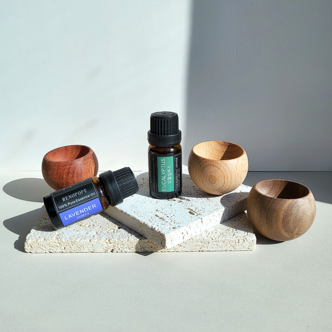 레노포프 아로마오일 확산 우드 디퓨저 천연 원목나무 발향기 확산목 기둥형 비치