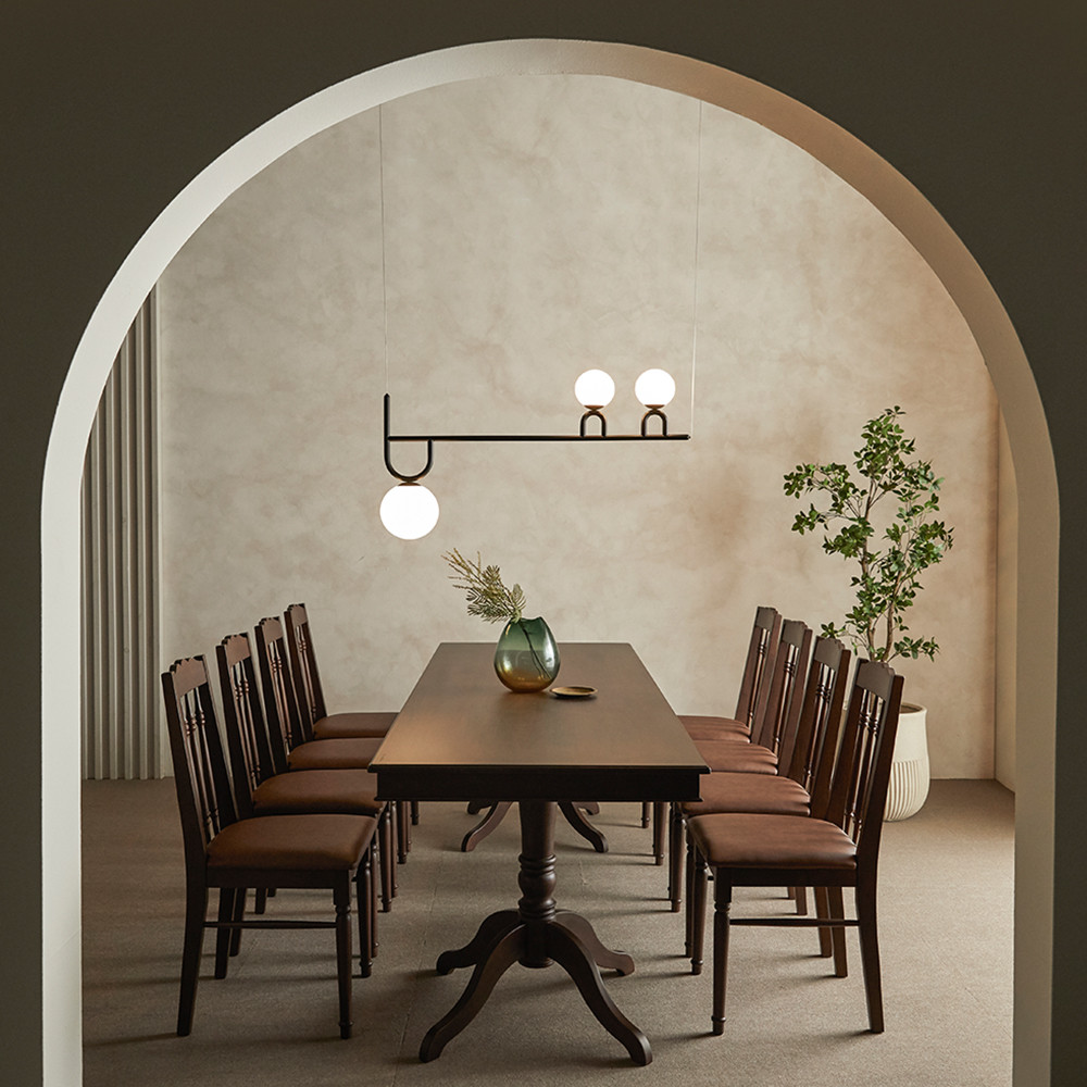 로맨틱캬바레 대형 원목 테이블 10인 8인 6인 스타벅스 카페 업소용 식탁 1800 사이즈