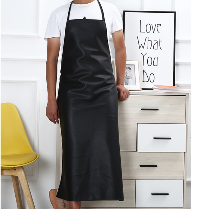 반영구 앞치마 겨울 방수 앞치마 h형 롱 인조 가죽 앞치마