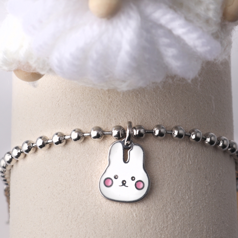 볼빨간 토끼 써지컬스틸 미아방지목걸이