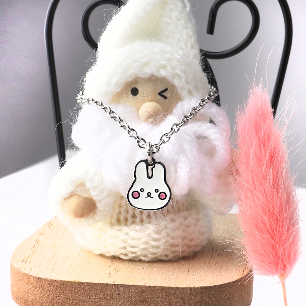 볼빨간 토끼 써지컬스틸 미아방지목걸이