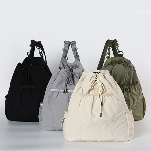 가벼운 스트링 나일론 복조리백팩 여행용 경량 텀블러 복주머니 배낭 (21020)