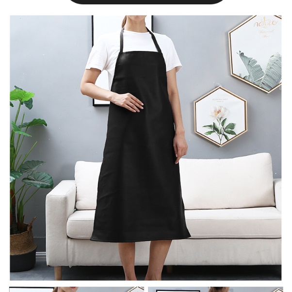 반영구 앞치마 겨울 방수 앞치마 h형 롱 인조 가죽 앞치마