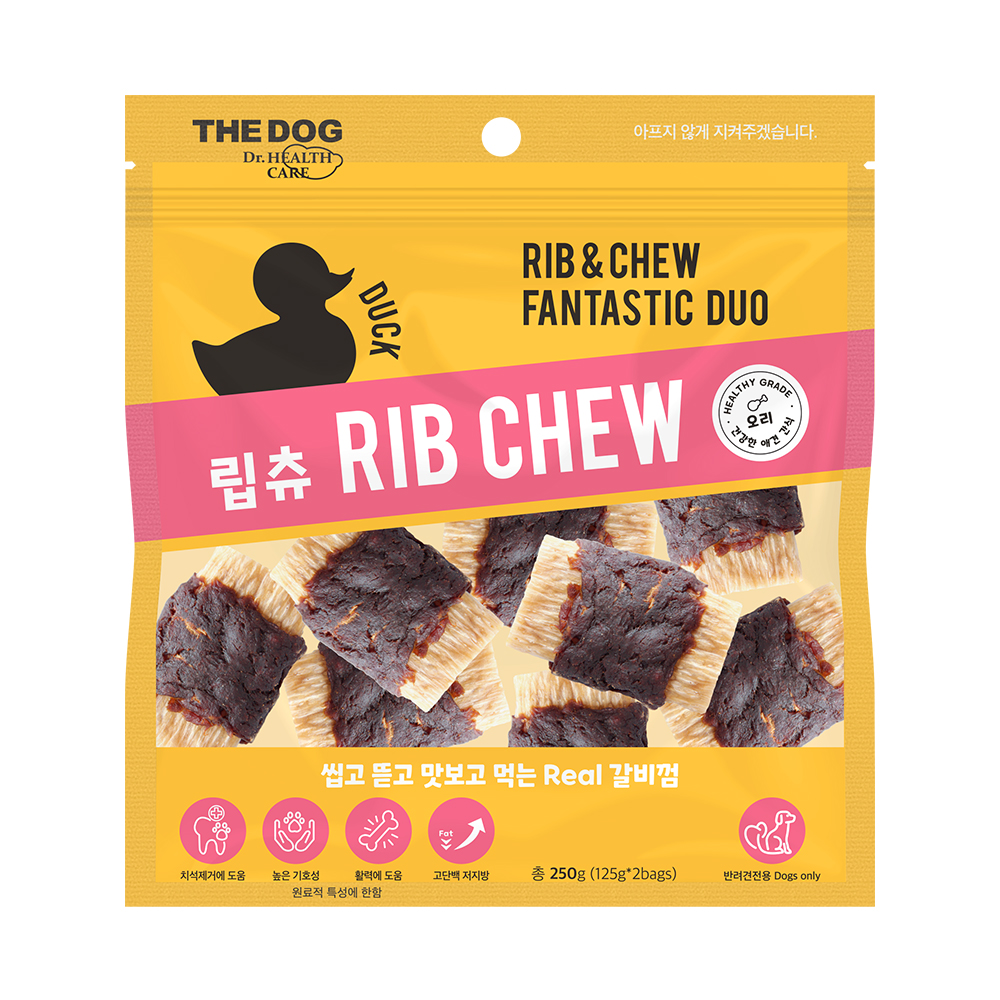 더독 립츄 오리, 250g, 1개 - 메인 이미지