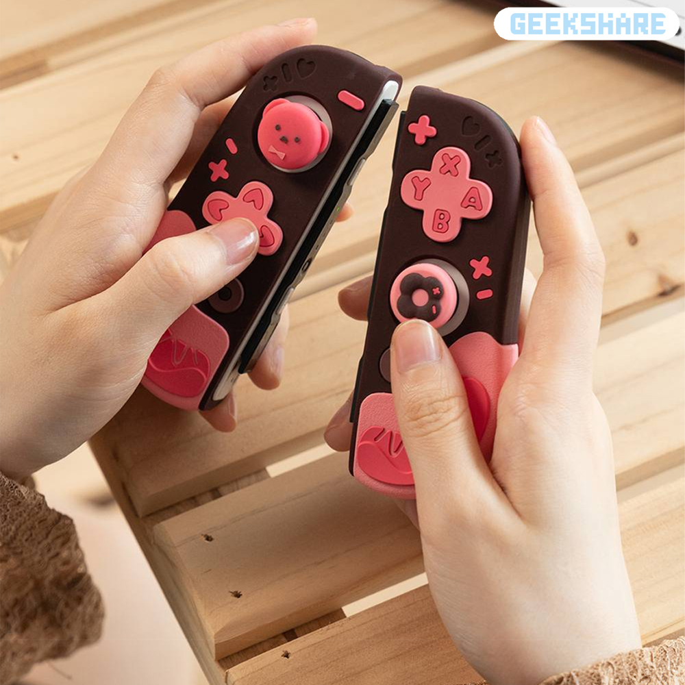 닌텐도 스위치 OLED 긱쉐어 쿠마도넛 케이스 - 상세 이미지 3