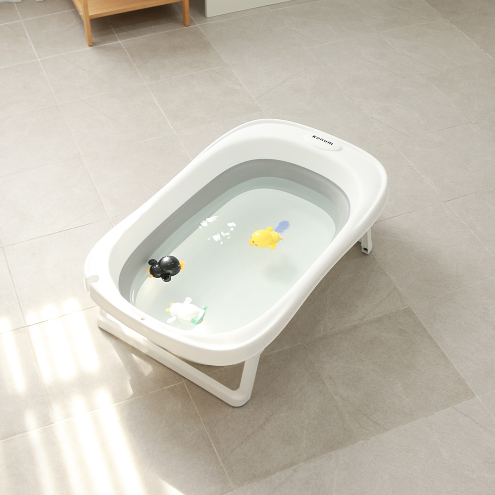 코넘 신생아 싱크대 접이식 아기욕조
