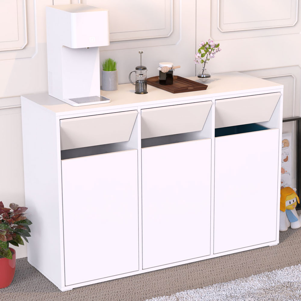 유로 홈카페 재활용 쓰레기통수납 다용도수납장 편의점 커피반납대