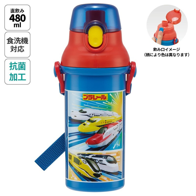스케이터 프라레일 원터치 다이렉트 보틀 480ml PSB5SANAG - 하카타몰