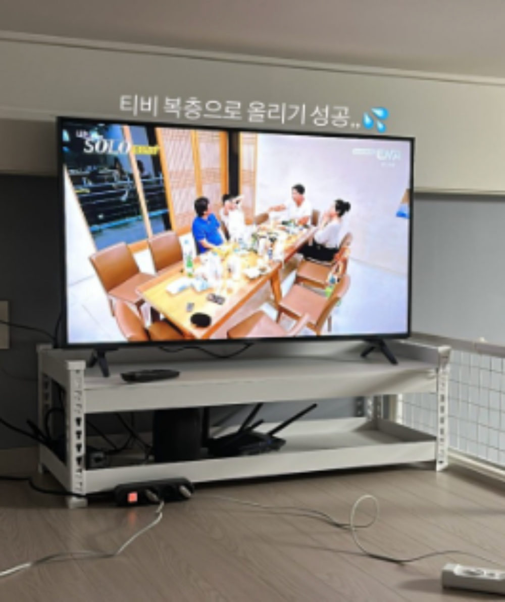 거실장 티비 다이 TV 거실선반 티비장 장식장 수납장 낮은 600300330 2단