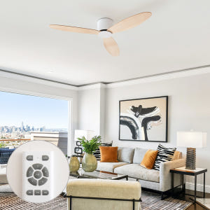 윈드케어 에어로 아크 우디 135cm 실링팬 리모컨 선풍기 (화이트) 개봉기 | 실사용 후기 - 상품 이미지 1