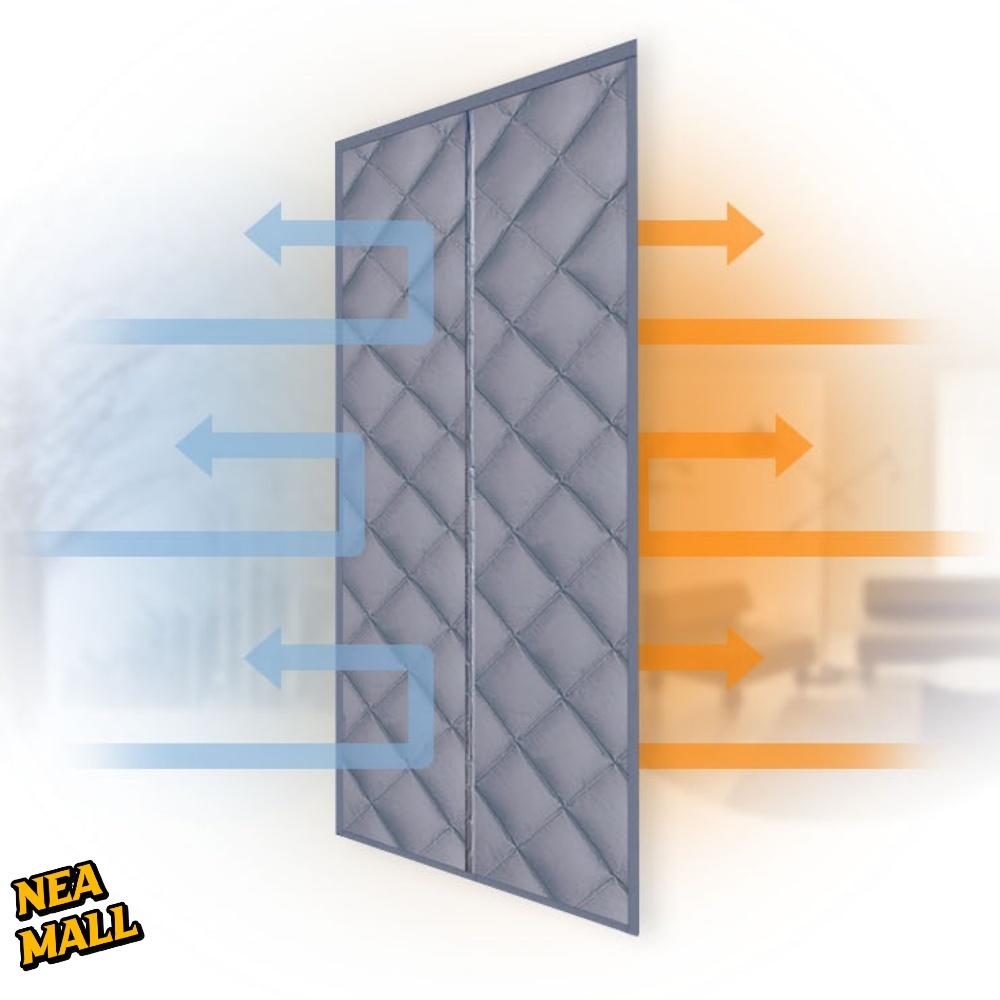 100X220 풀 커버 패딩방한커튼 겨울 패딩커튼 방풍