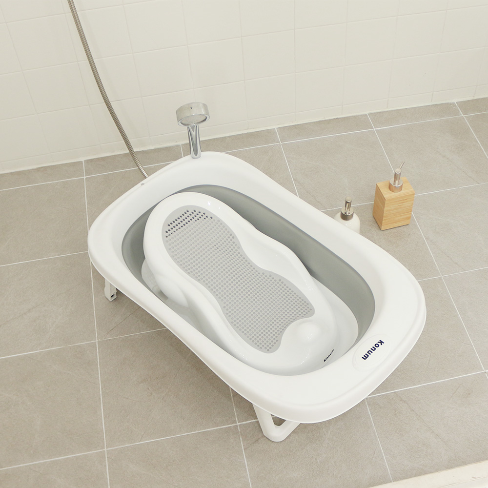 코넘 신생아 싱크대 접이식 아기욕조