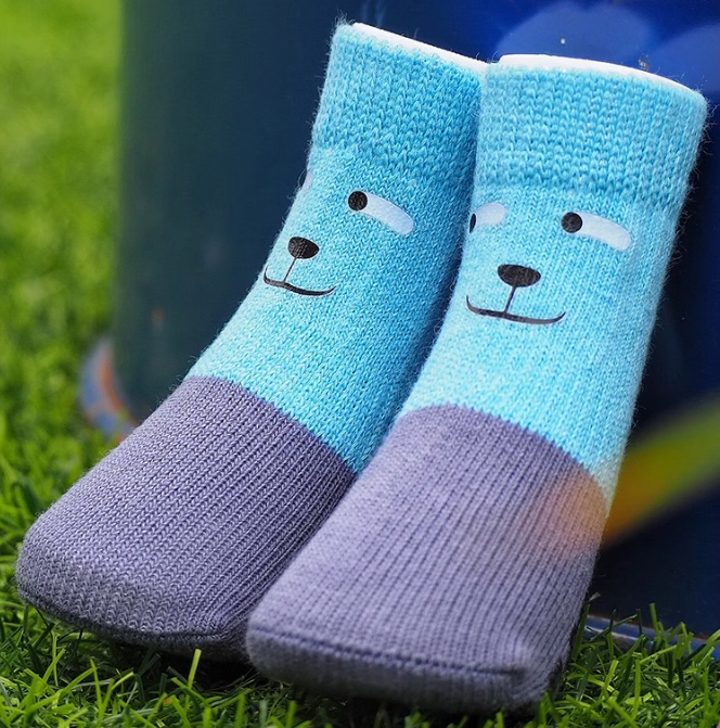 위드레오 강아지양말 대형견 중형견 소형견 미끄럼방지 강아지신발 슬개골보호 못난이형제 핑크