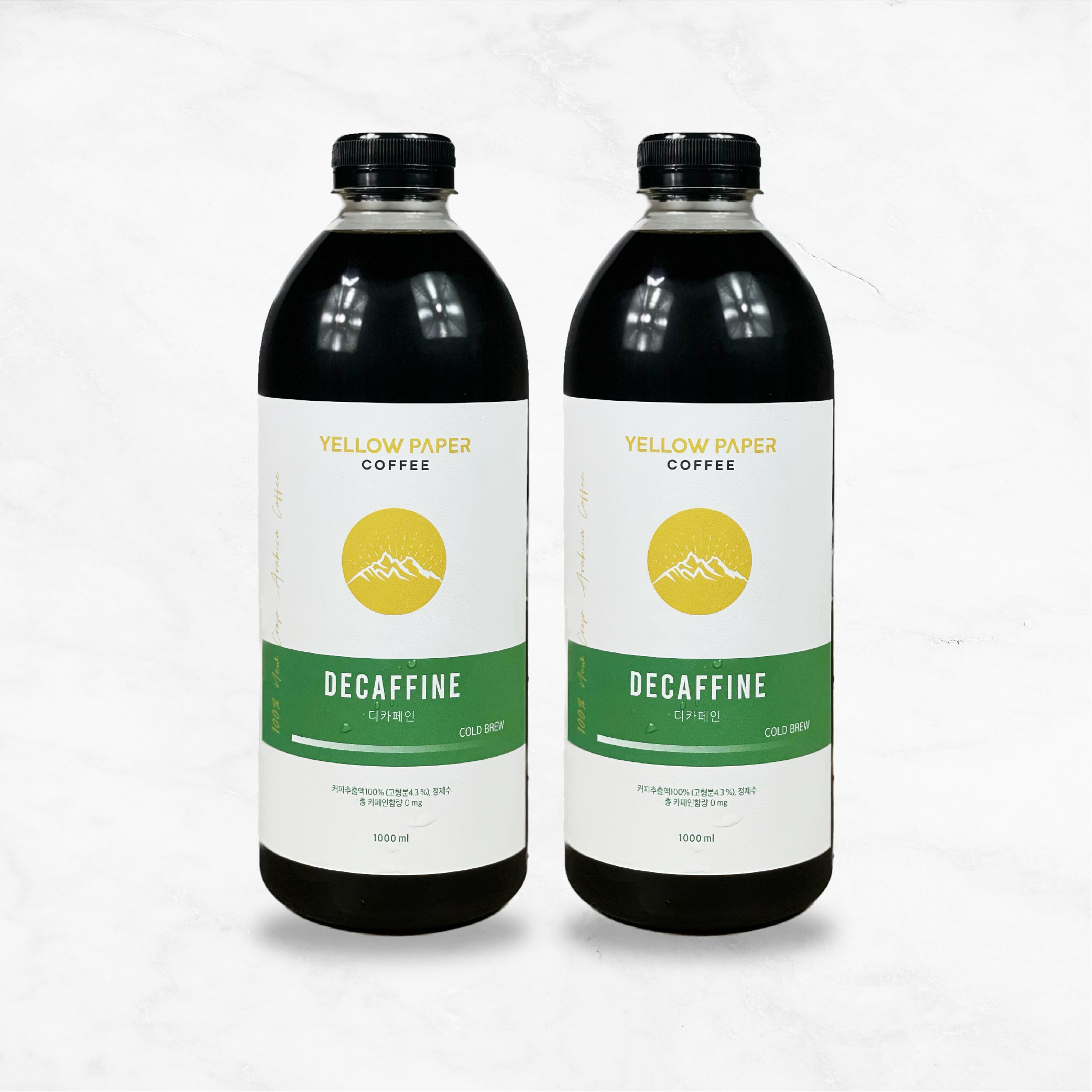옐로우페이퍼커피 콜드브루 1L x 2병 디카페인 프리미엄 더치커피원액 8종 대용량 이미지 8