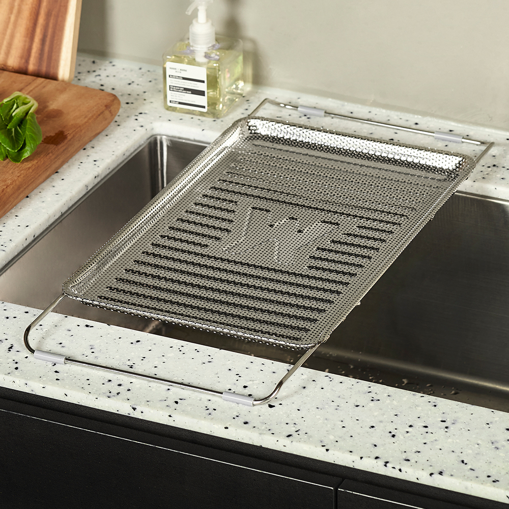 바겐슈타이거 스텐 싱크플레이트(펀칭) 싱크대 정리용품 물빠짐